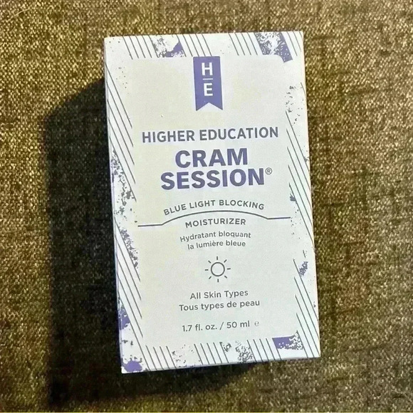 NWT Higher Education Skincare Cram Session Blue Light Blocking Face Moisturizer - Picture 1 of 7